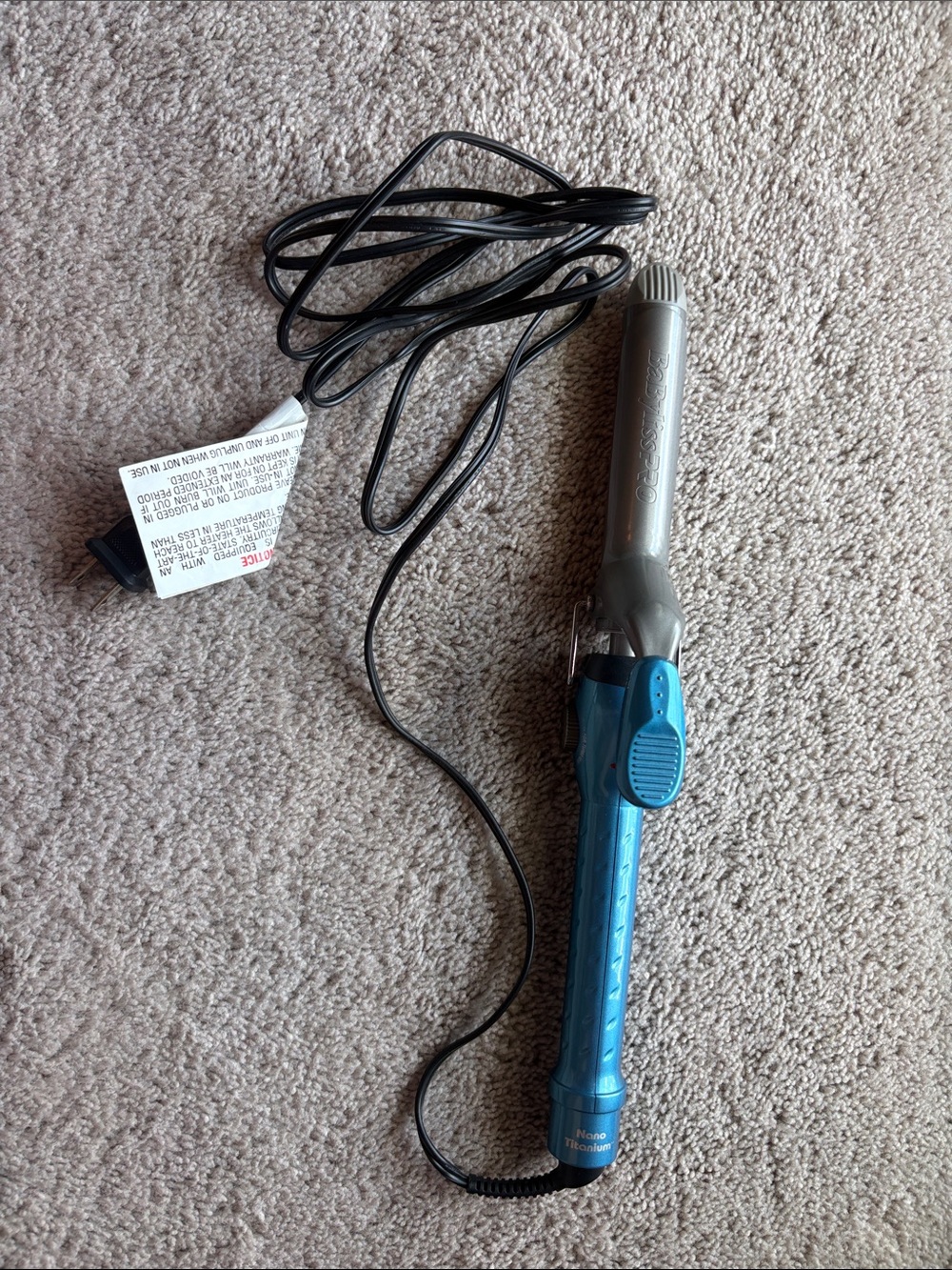 Babyliss Pro Nano Titanium 1 Inch Barrel Curling Iron Spring